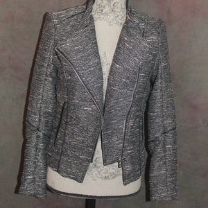 moto jacket, asymmetric zipper